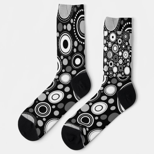 Chaussette Noir et gris (Gauche)