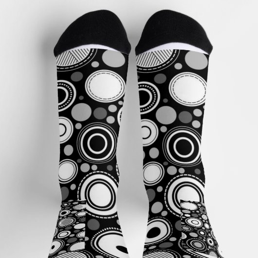 Chaussette Noir et gris (Haut)