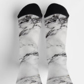 Chaussette Noir et Marbre blanc (Haut)
