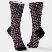 Chaussette Noir et rose (Angulaire)