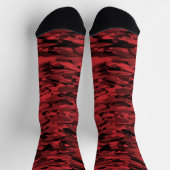 Chaussette Noir rouge Motif Abstrait (Haut)