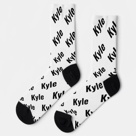 Chaussette Nom de Kyle Mens, (Gauche)