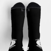 Chaussette Nom de l'équipe de volley-ball personnalisée et nu (Haut)