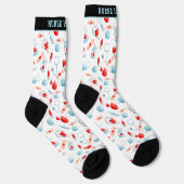 Chaussette Nom du Motif Médicale Chaussettes de l'équipage du (Droite)