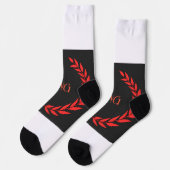 Chaussette Nom du ROI Super doux et extensible Crew premium (Gauche)