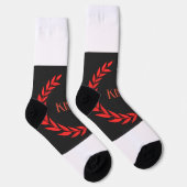 Chaussette Nom du ROI Super doux et extensible Crew premium (Droite)