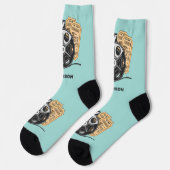 Chaussette Nom et couleur personnalisés (Gauche)