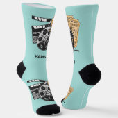 Chaussette Nom et couleur personnalisés (Angulaire)