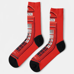 Chaussette Nom personnalisé cabine téléphonique britannique