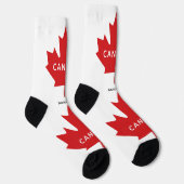Chaussette Nom personnalisé Canada Maple Leaf (Droite)