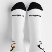 Chaussette Nom personnalisé Chaussettes Islande (Haut)