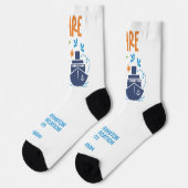 Chaussette Nom personnalisé / Croisière texte (Gauche)