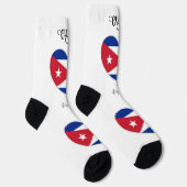 Chaussette Nom personnalisé Cuba Love (Droite)