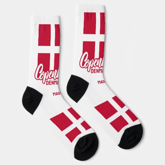 Chaussette Nom personnalisé Danemark (Droite)