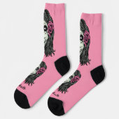 Chaussette Nom personnalisé de la femme Zombie (Gauche)