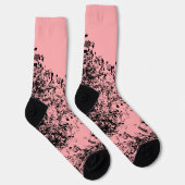 Chaussette Nom personnalisé Flying Musical Notes (Droite)