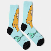Chaussette Nom personnalisé Funny Mermaid (Droite)