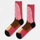 Chaussette Nom personnalisé Ice Cream Popsicle (Gauche)