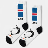 Chaussette Nom personnalisé Islande (Gauche)