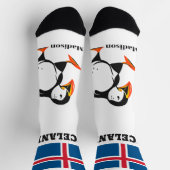 Chaussette Nom personnalisé Islande (Haut)