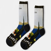 Chaussette Nom personnalisé Italian Lakes (Gauche)