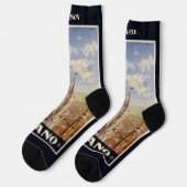 Chaussette Nom personnalisé Milano (Milan) (Gauche)