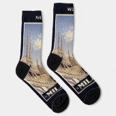Chaussette Nom personnalisé Milano (Milan) (Droite)