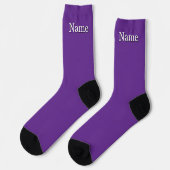 Chaussette Nom personnalisé Violet (Gauche)