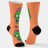 Chaussette Nom personnalisé Zombie (Angulaire)