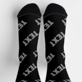 Chaussette Nom rétro-moderne gras ou Motif Word (Haut)