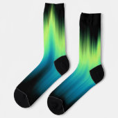 Chaussette Northern Lights Socks Aurora Art Socks Customized (Gauche)