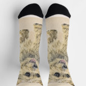 Chaussette Norwich Terrier Peinture - Cute Original Chien Art (Haut)