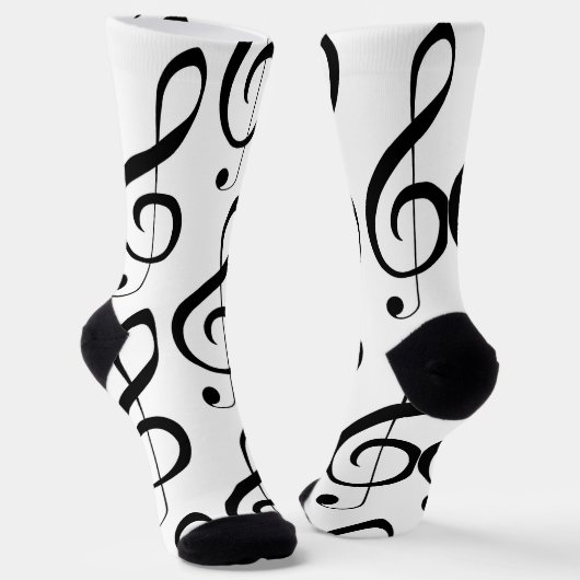Chaussette Note de clapet musicale, Chaussettes d'équipage à  (Angulaire)