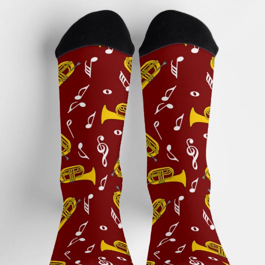 Chaussette *Notes de musique Baritone Marching (Haut)