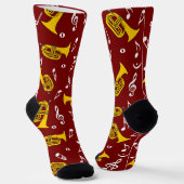 Chaussette *Notes de musique Baritone Marching (Angulaire)