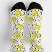 Chaussette Notes de musique Trombone Chick (Haut)