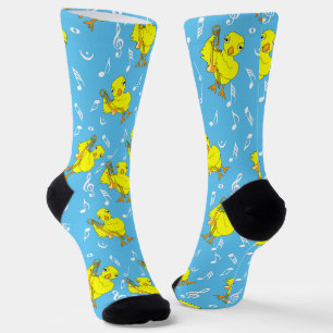Chaussette Notes de musique Trombone Chick