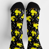 Chaussette Notes de musique Trombone Chick (Haut)