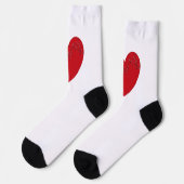 Chaussette Notes musicales dans le coeur, Chaussettes d'équip (Gauche)