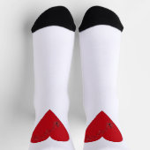 Chaussette Notes musicales dans le coeur, Chaussettes d'équip (Haut)