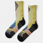 Chaussette Notre Dame du Silence tenant le bébé Jésus (Gauche)