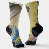 Chaussette Notre Dame du Silence tenant le bébé Jésus (Angulaire)