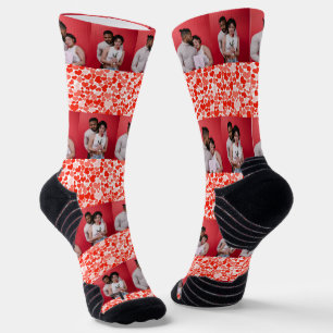 Chaussette Notre premier jour de la Saint-Valentin en tant qu