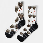 Chaussette Notre première Saint Valentin en tant que Monsieur (Gauche)