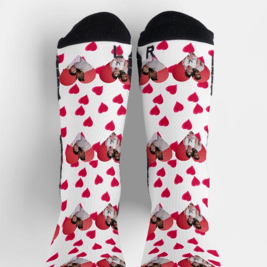 Chaussette Notre première Saint Valentin en tant que Monsieur (Haut)