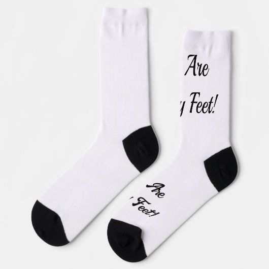 Chaussette Nous Avons Des Pieds Heureux (Gauche)