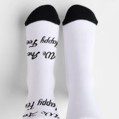 Chaussette Nous Avons Des Pieds Heureux (Haut)