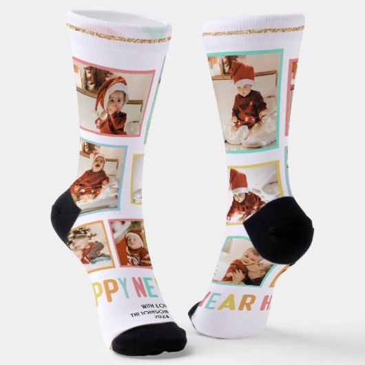 Chaussette Nouvel an Bébé personnalisé durable Premium équipa (Angulaire)