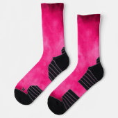 Chaussette Nuage de tempête magenta (Gauche)