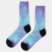 Chaussette Nuage pourpre bleu tempête (Gauche)